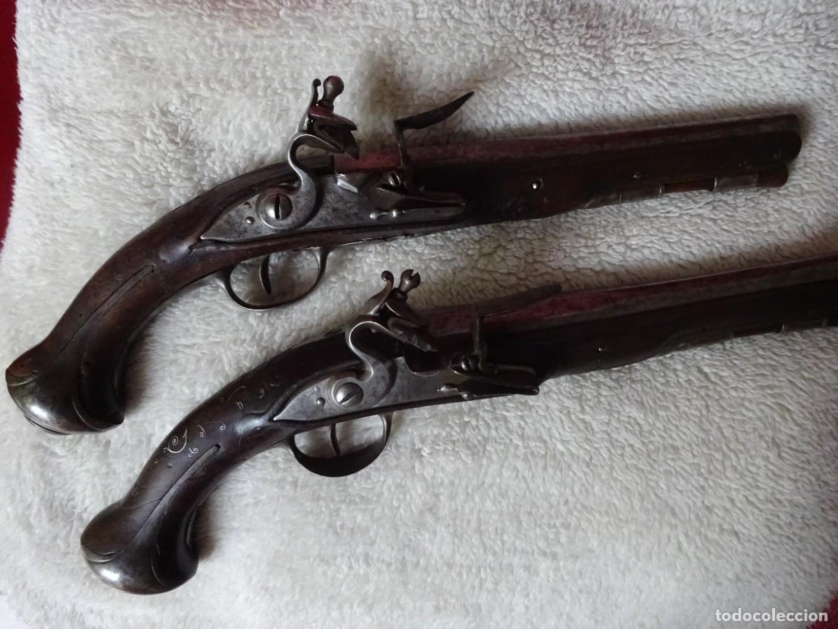 Militaria: PAIRE DE PISTOLETS DE ceinture ,FRANCE,epouque LOUIS xv