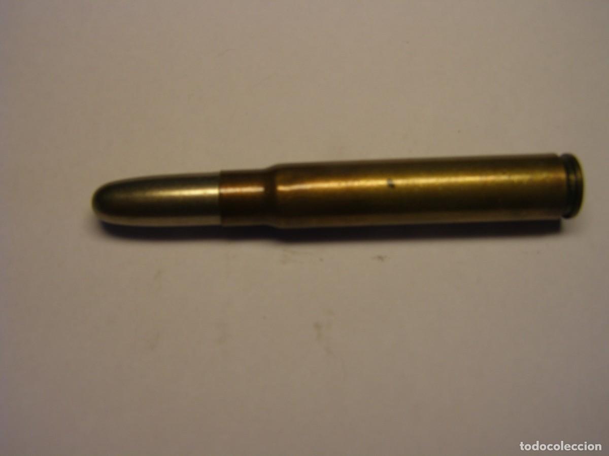 Militaria: Cartucho inerte calibre 9.3 x 62, de &eacute;poca.