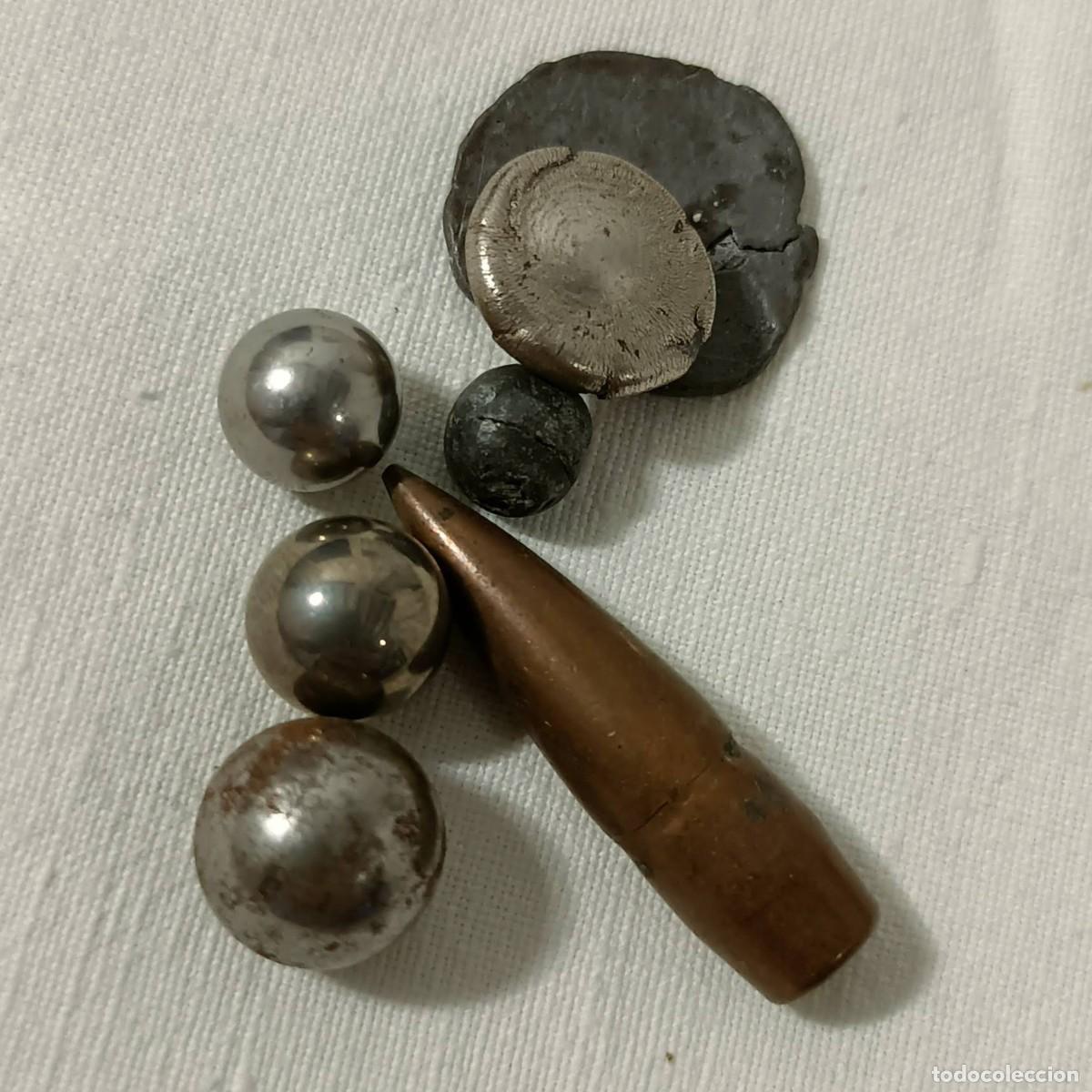 Militaria: Colecci&oacute;n de proyectiles y ojiva de bala. - Foto 2