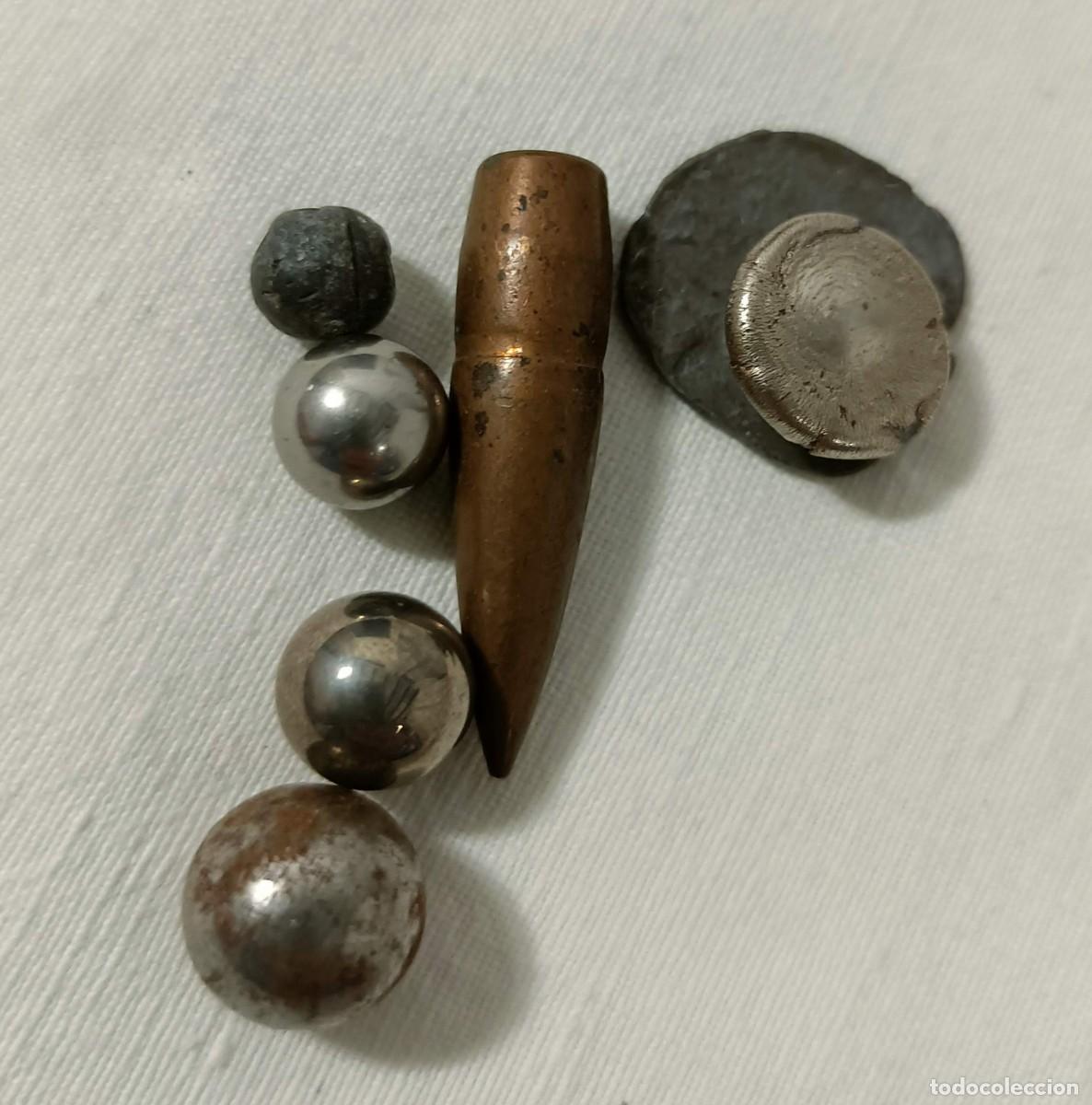 Militaria: Colecci&oacute;n de proyectiles y ojiva de bala. - Foto 3