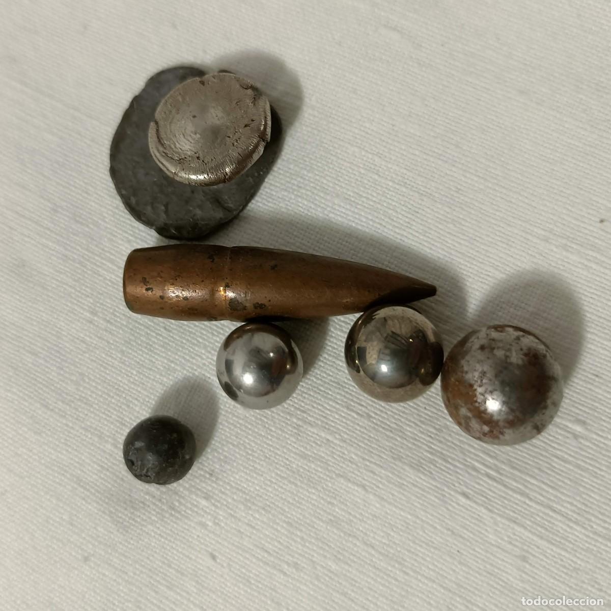 Militaria: Colecci&oacute;n de proyectiles y ojiva de bala. - Foto 4