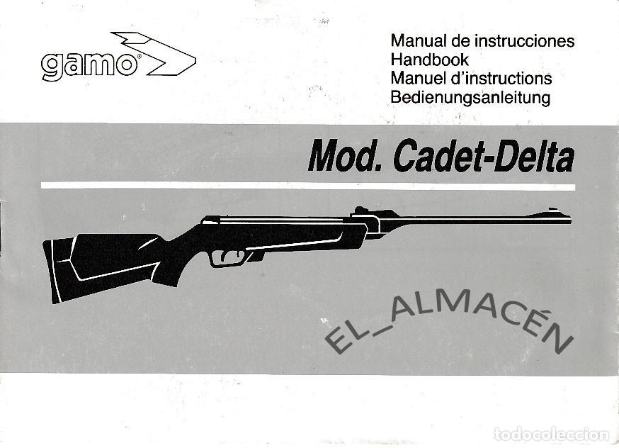 Militaria: GAMO. MANUAL INSTRUCCIONES MODELO CADET - DELTA. 1990