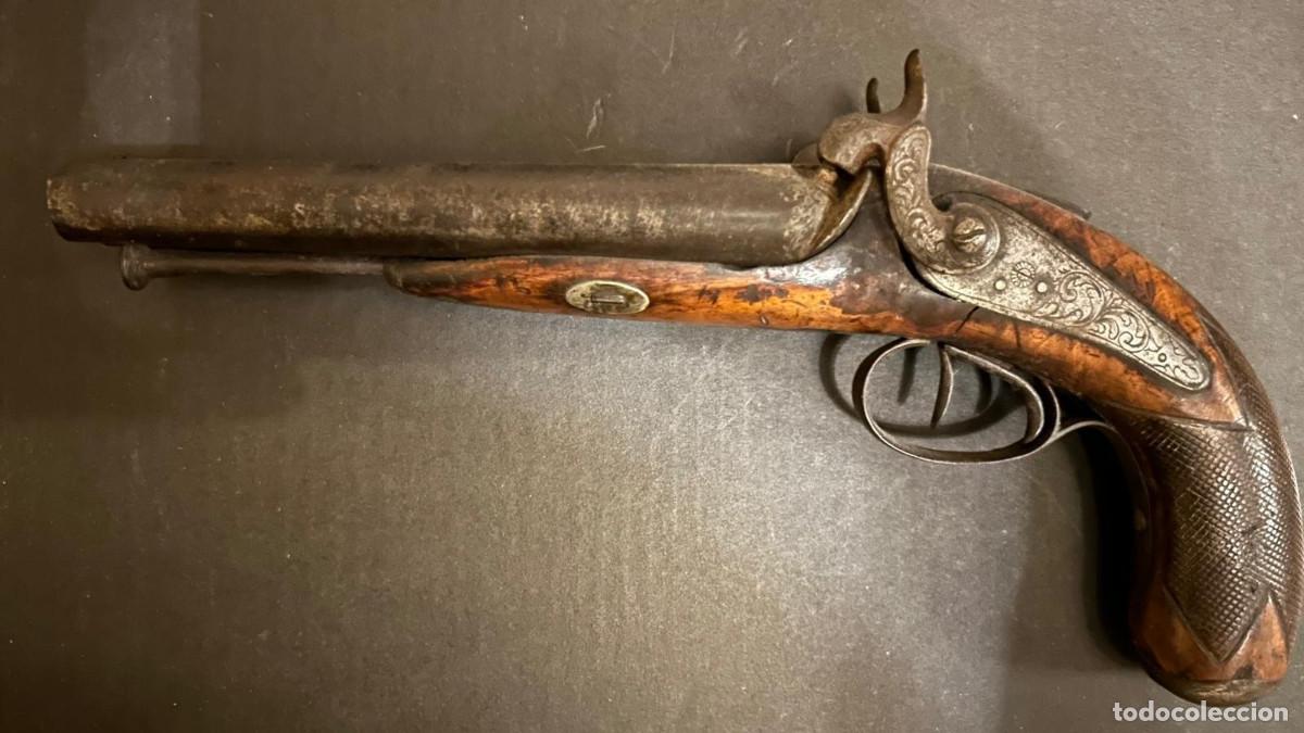 Militaria: Pistola antigua de avancarga