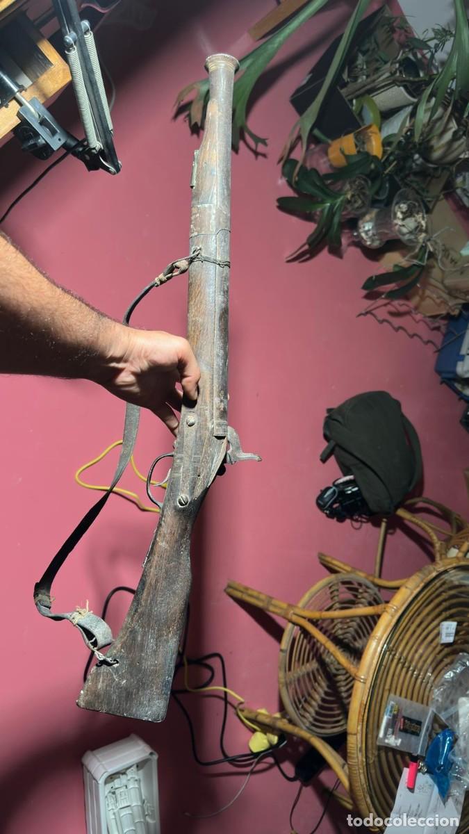 Militaria: Trabuco Militar Brit&aacute;nico de Chispa (Blunderbuss) s.XVIII