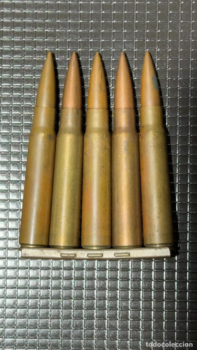 Militaria: 7,92x57 peine para Mauser Espa&ntilde;ol todo Inerte