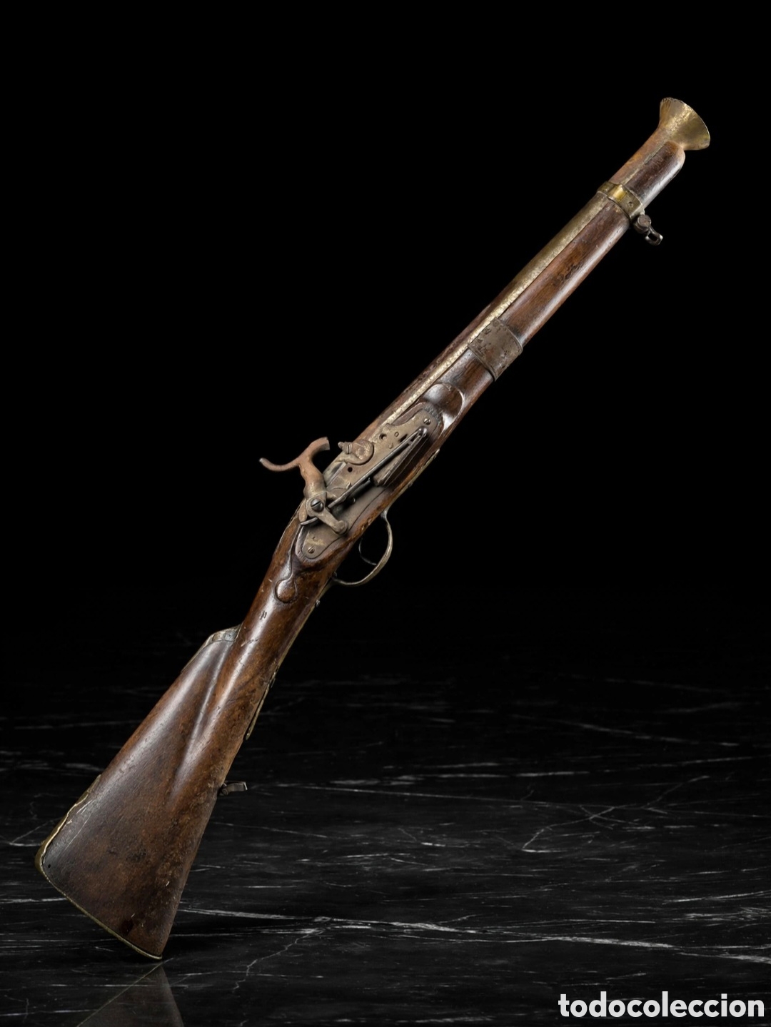Militaria: Trabuco Naranjero espa&ntilde;ol - Eibar escopeta corta de avancarga boca de campana. &Eacute;poca: 1790-1810