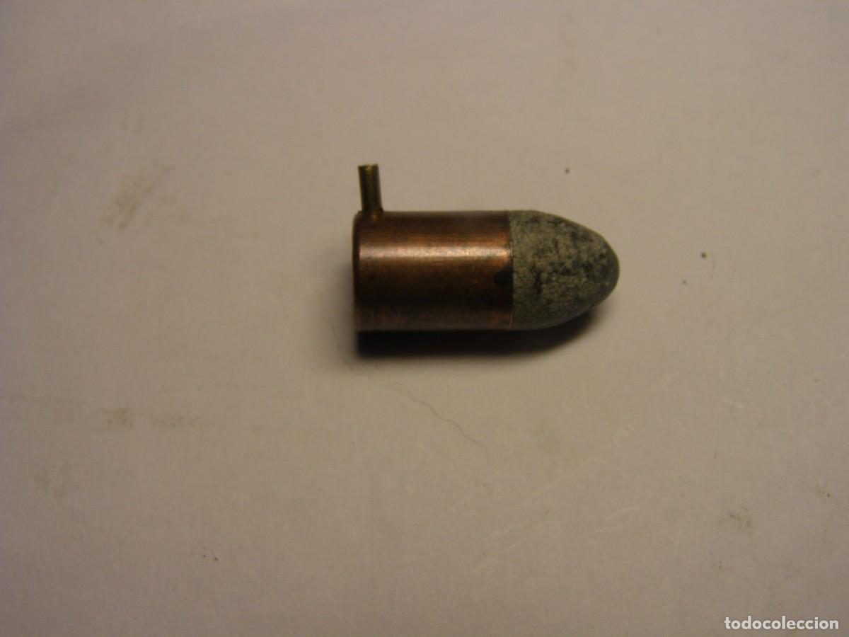 Militaria: Cartucho inerte calibre 12 mm. lefaucheux. Siglo XIX. Liege.
