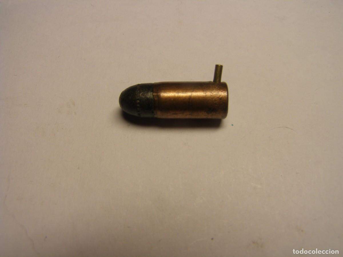 Militaria: Cartucho inerte calibre 7 mm. lefaucheux. Siglo XIX.