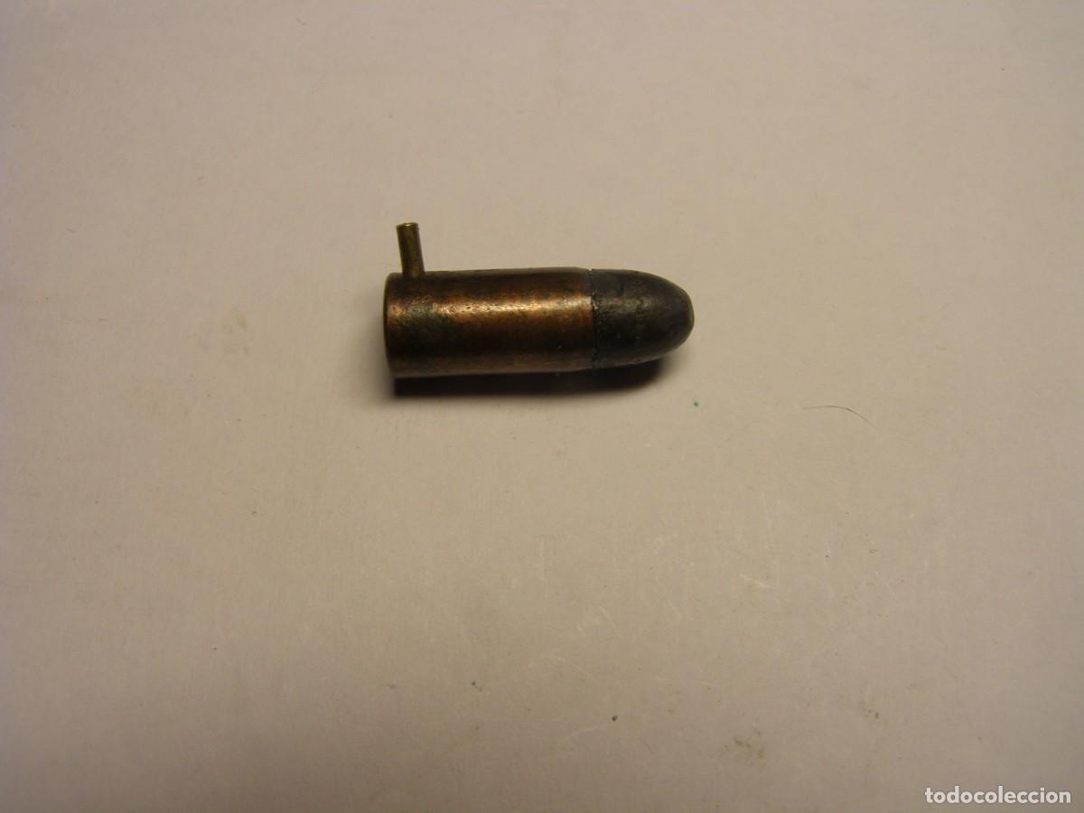 Militaria: Cartucho inerte calibre 7 mm. lefaucheux. Siglo XIX.