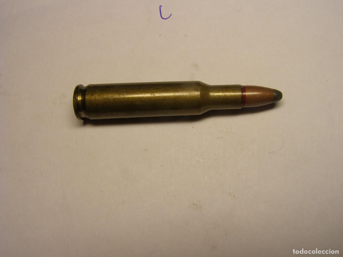 Militaria: Cartucho inerte calibre 222, de &eacute;poca.