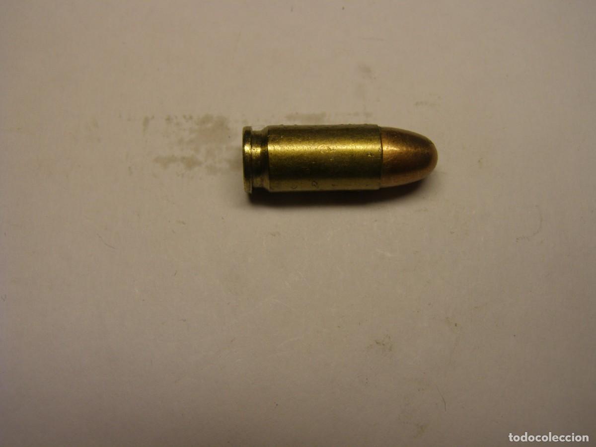 Militaria: Cartucho inerte calibre 7.65 chino, vaina cil&iacute;ndrica.