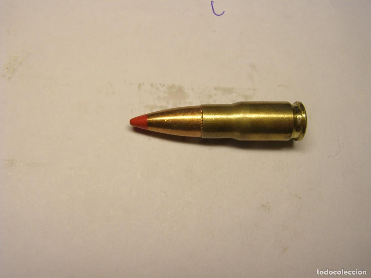 Militaria: Cartucho inerte calibre 7.62 x 24 Rega&ntilde;a.