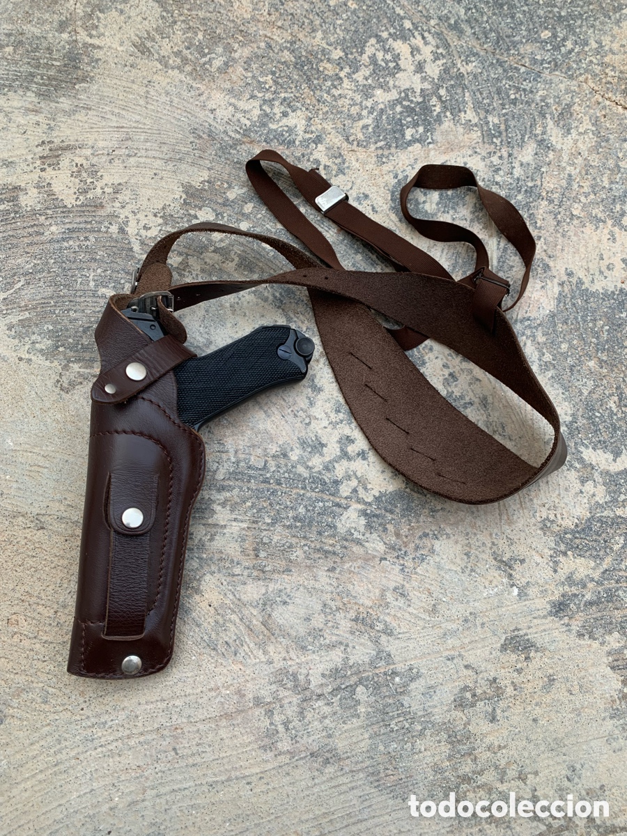 Militaria: R&eacute;plica Pistola Luger P08 Denix Inerte + Funda. Alemania Segunda Guerra Mundial