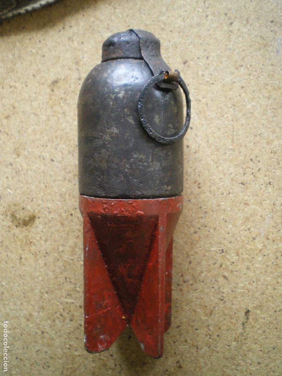 Militaria: GRANADA MORTERO ITALIANA BRIXIA 45MM, GUERRA CIVIL, INERTE