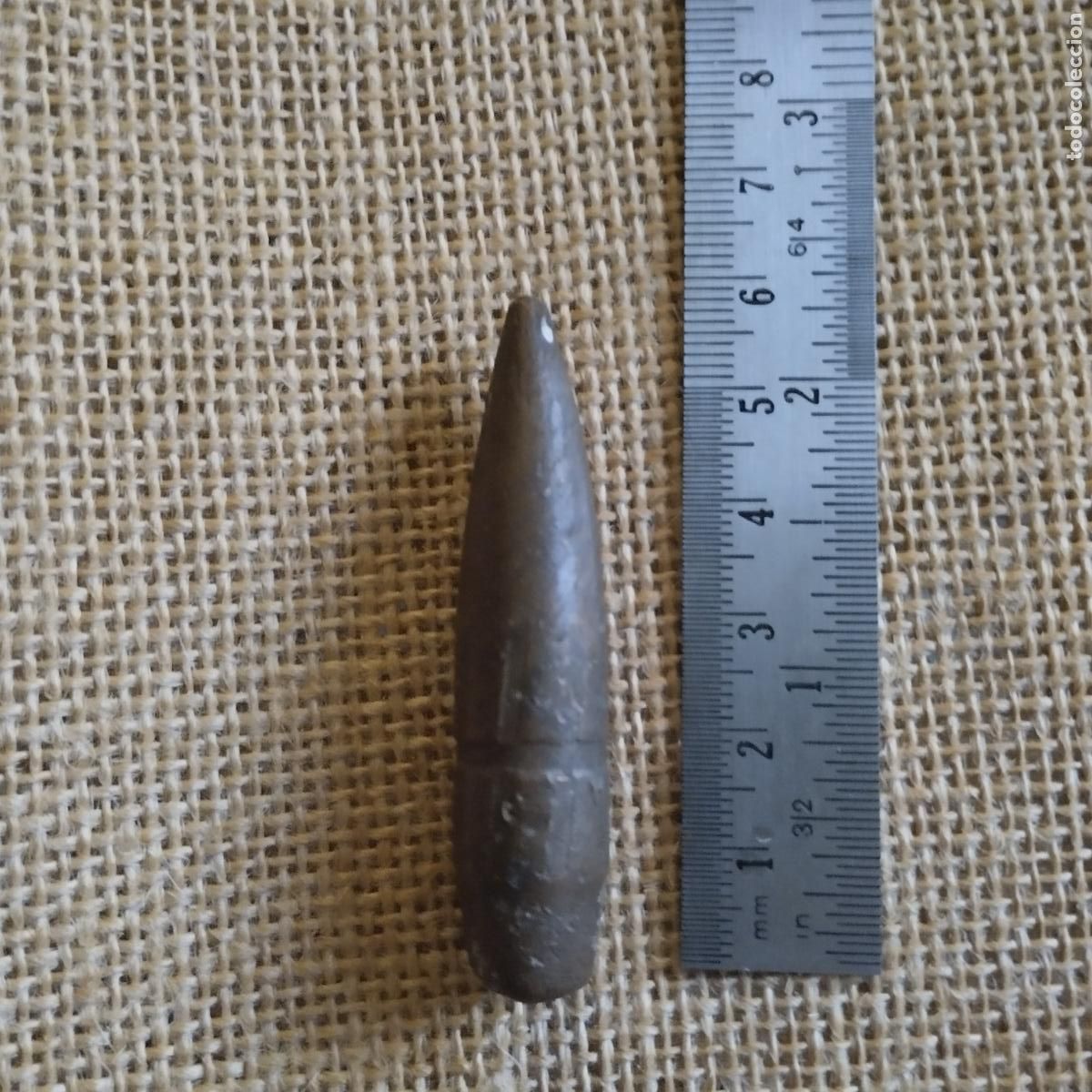 Militaria: PUNTA DE CARTUCHO AMETRALLADORA INERTE
