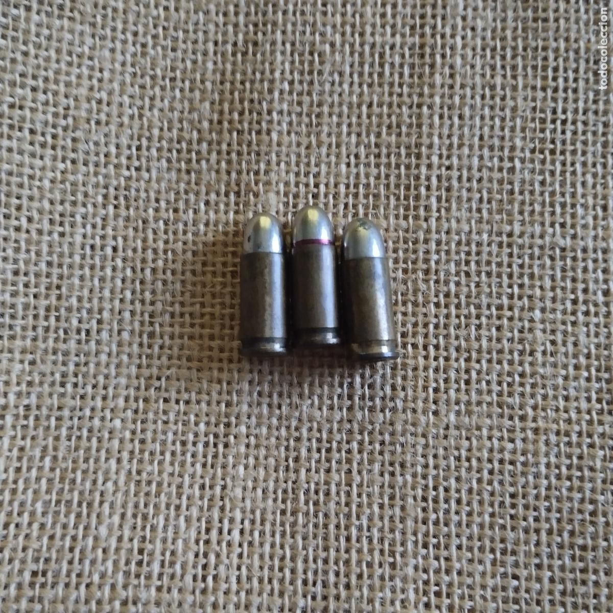 Militaria: TRES CARTUCHOS DE 7,65 INERTES