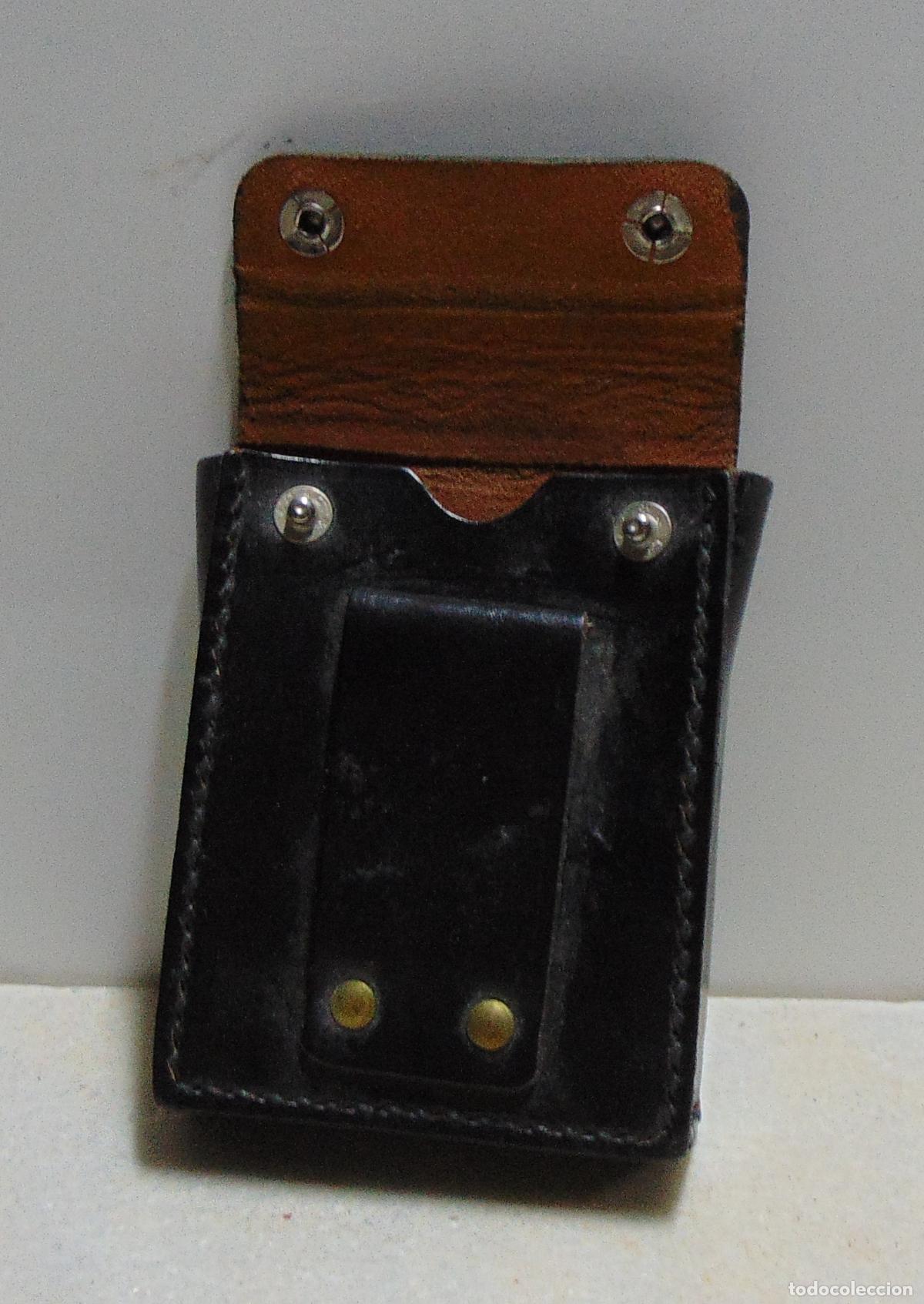 Militaria: CARTUCHERA CUERO POLICIA ARMADA