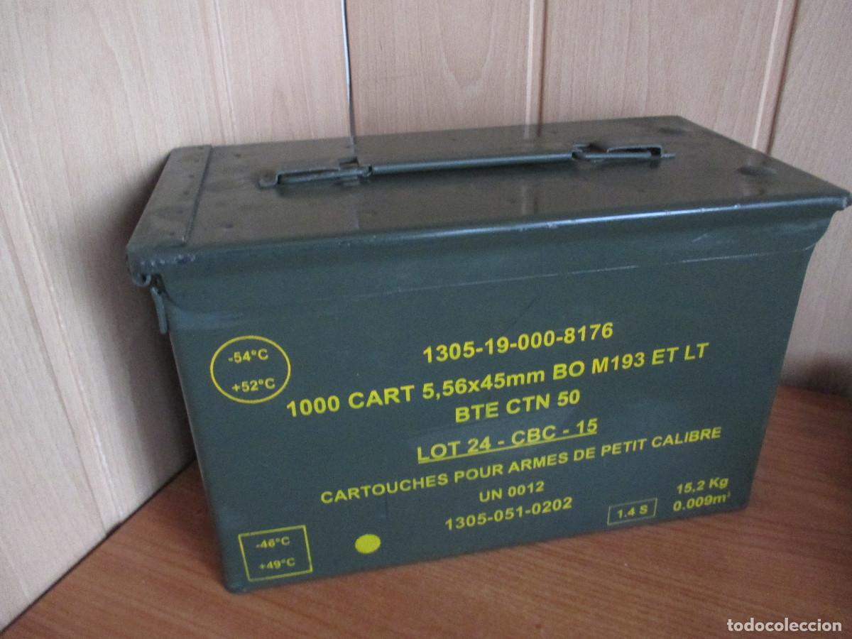 Militaria: CAJA MILITAR VACIA DE MUNICION