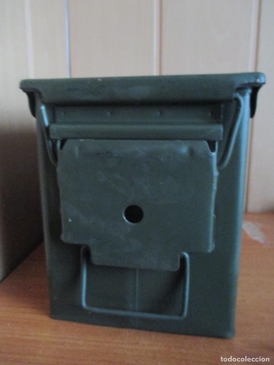 Militaria: CAJA MILITAR VACIA DE MUNICION - Foto 4