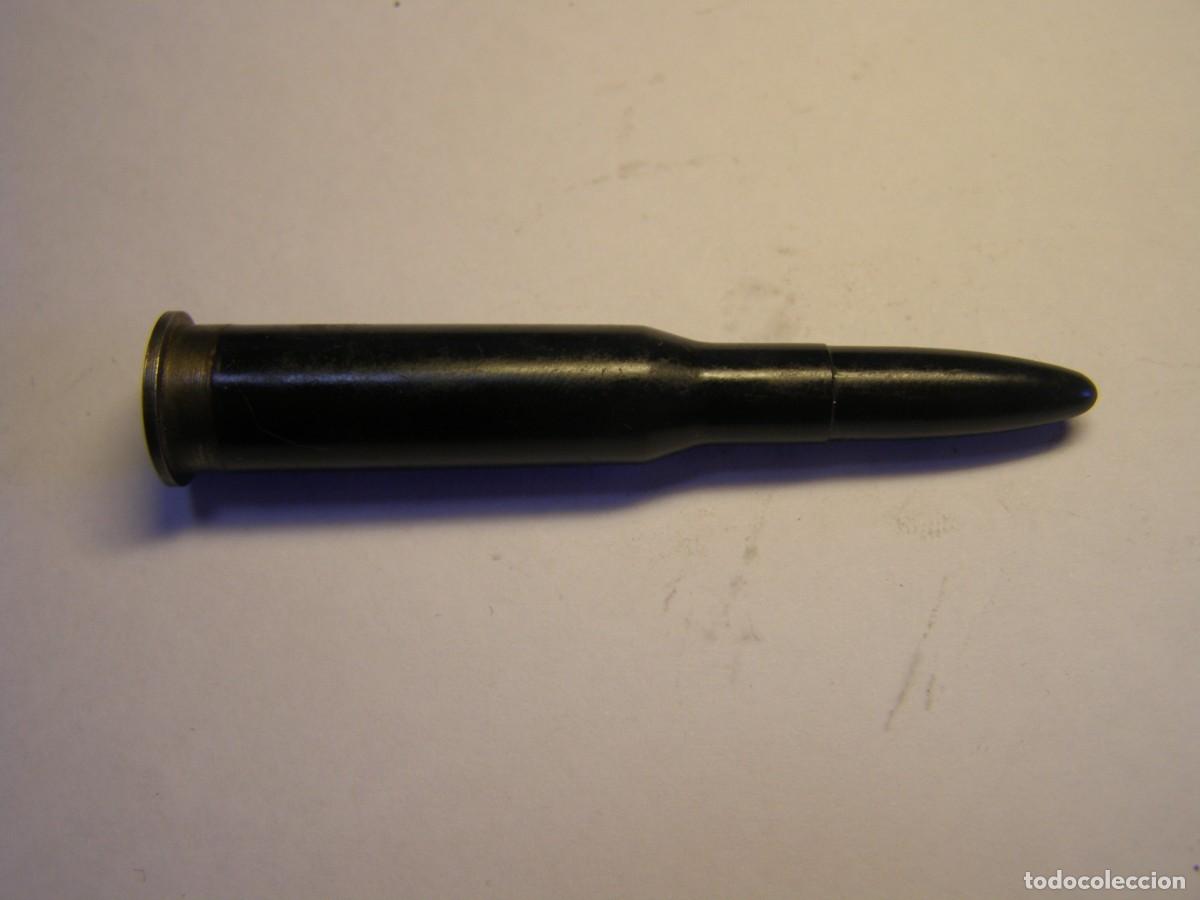 Militaria: Cartucho inerte, de instrucci&oacute;n, 7.62 x 54, de instrucci&oacute;n.