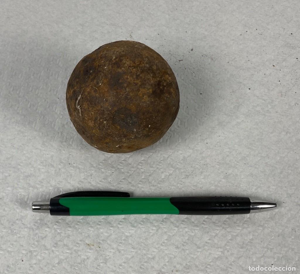 Militaria: Proyectil para ca&ntilde;&oacute;n de Avancarga del Siglo XVIII y XIX BOLA MACIZA 6,5