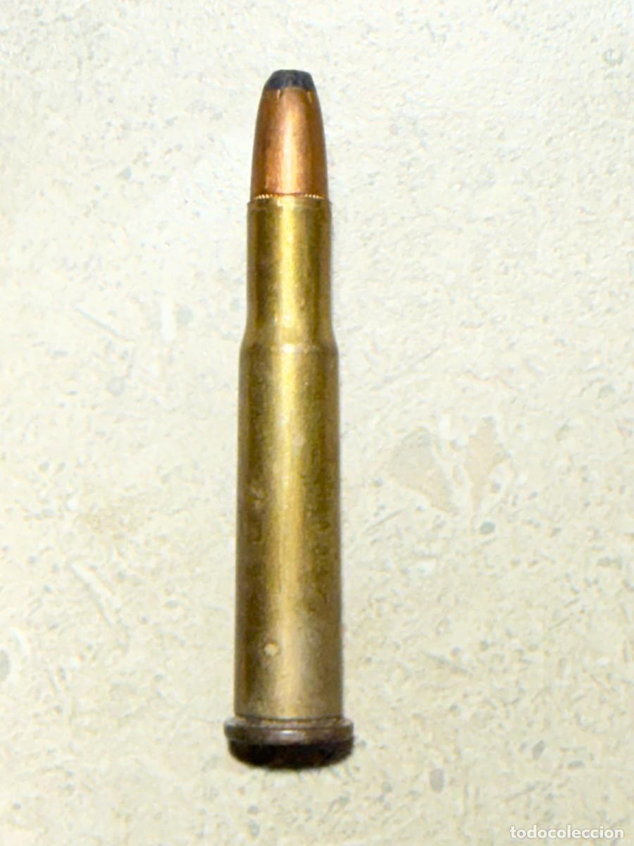 Militaria: Cartucho de .30-30 Winchester deportivo. Inerte.