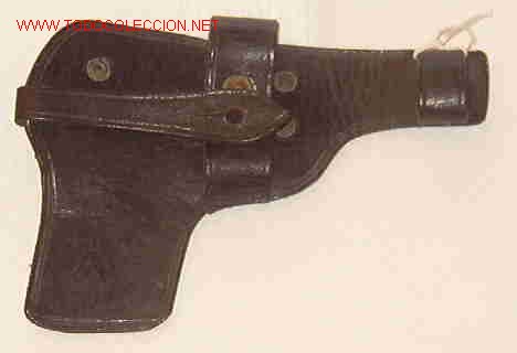Militaria: Funda cuero tipo bikini, 15 cms. - Foto 1