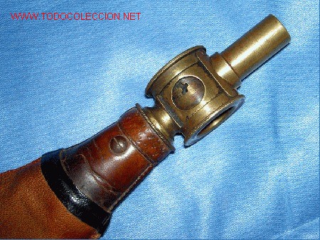 Militaria: POLVORERA CON VISOR DE CARGA - Foto 4