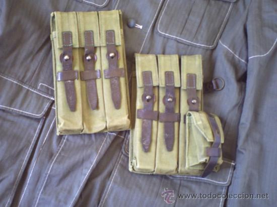 Militaria: cartucheras MP 40 semi repro