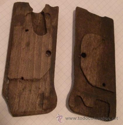 Militaria: Pareja de cachas, 9 cms - Foto 2