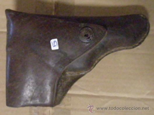 Militaria: Funda pistolera marr&oacute;n, 16 cms - Foto 1