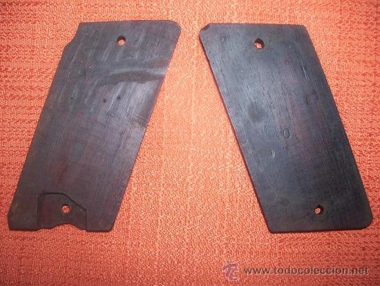 Militaria: Cachas de Steyr 1908/34 madera cuadrillada - Foto 2