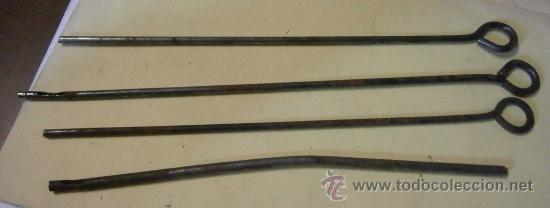 Militaria: Lote de 4 piezas de baqueta - Foto 1