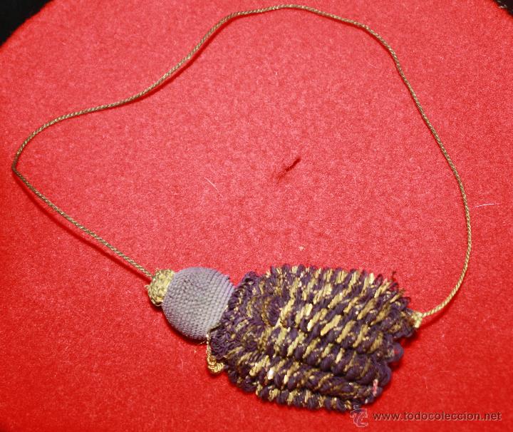 Militaria: BORLON PARA BICORNIO DE GENERAL DEL EJERCITO DE ALFONSO XII? - Foto 1