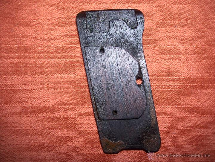 Militaria: Cacha Derecha Astra 300 Madera - Foto 2