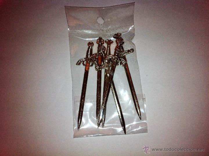 Militaria: ESPADAS HISTORICAS DE LOS TEMPLARIOS 7 cm. DE LARGA - Foto 2