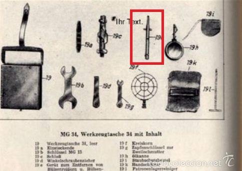 Militaria: Extractor de vainas para MG34 MG 34 - Foto 4