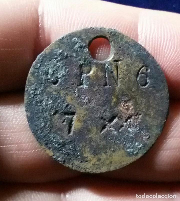 Militaria: placa identificativa de trinchera - Foto 1