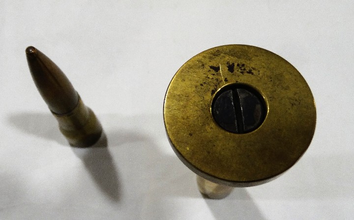 Militaria: MECHERO ADAPTADO CON UNA BALA. - Foto 3