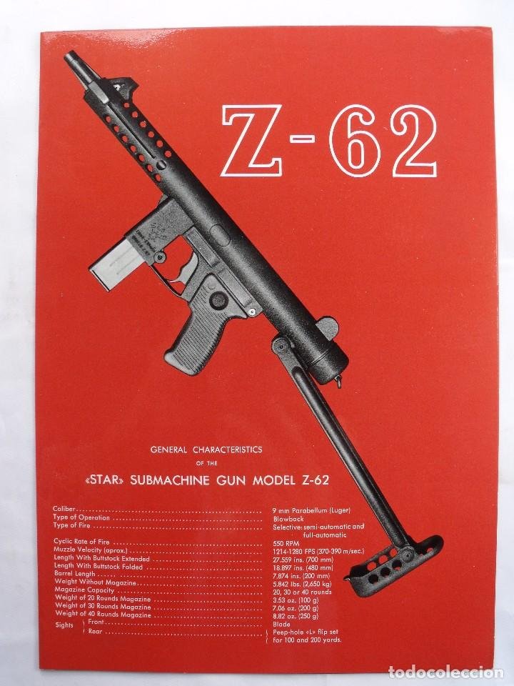 Diptico De Propaganda Subfusil Star Z 62 Z62 Buy Military Articles And Accessories Related To Weapons At Todocoleccion