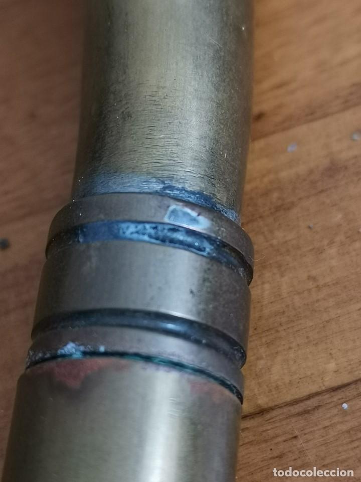 Militaria: Corneta de bronce antigua - Foto 7