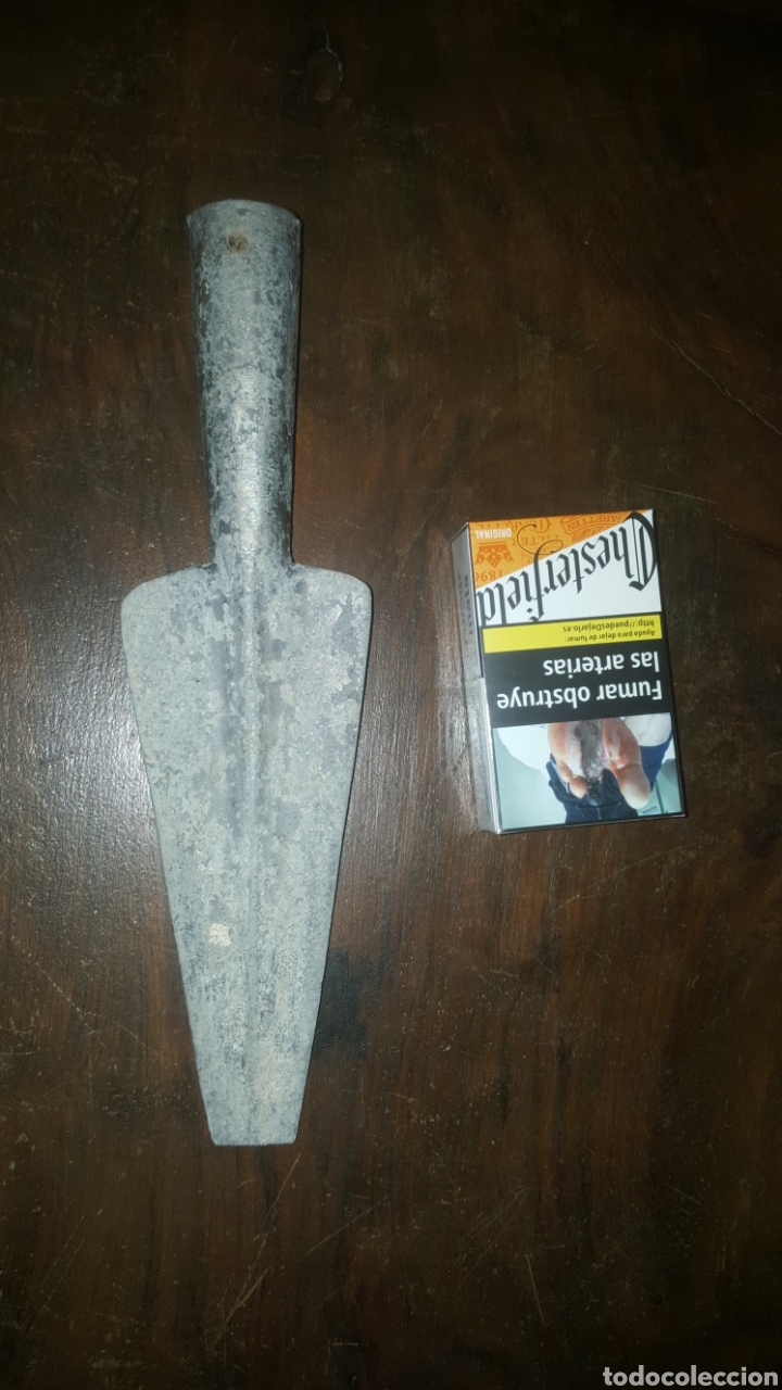 Militaria: punta de lanza de metal - Foto 2