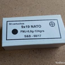 Militaria: CAJA VACÍA DE 50 CARTUCHOS NATO 9 X 19
