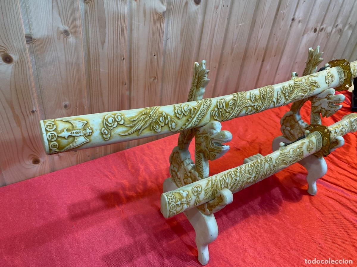 Militaria: JUEGO DE KATANAS ASIATICAS - Foto 4