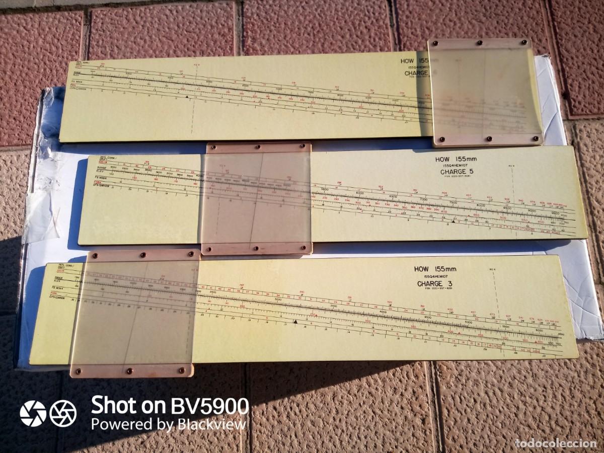 Militaria: Tablas de tiro del ob&uacute;s de 155 mm - Foto 4