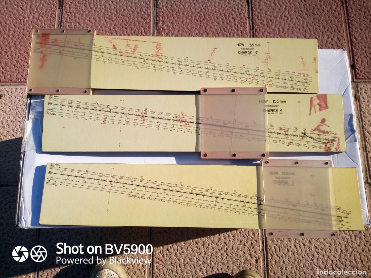 Militaria: Tablas de tiro del ob&uacute;s de 155 mm - Foto 5