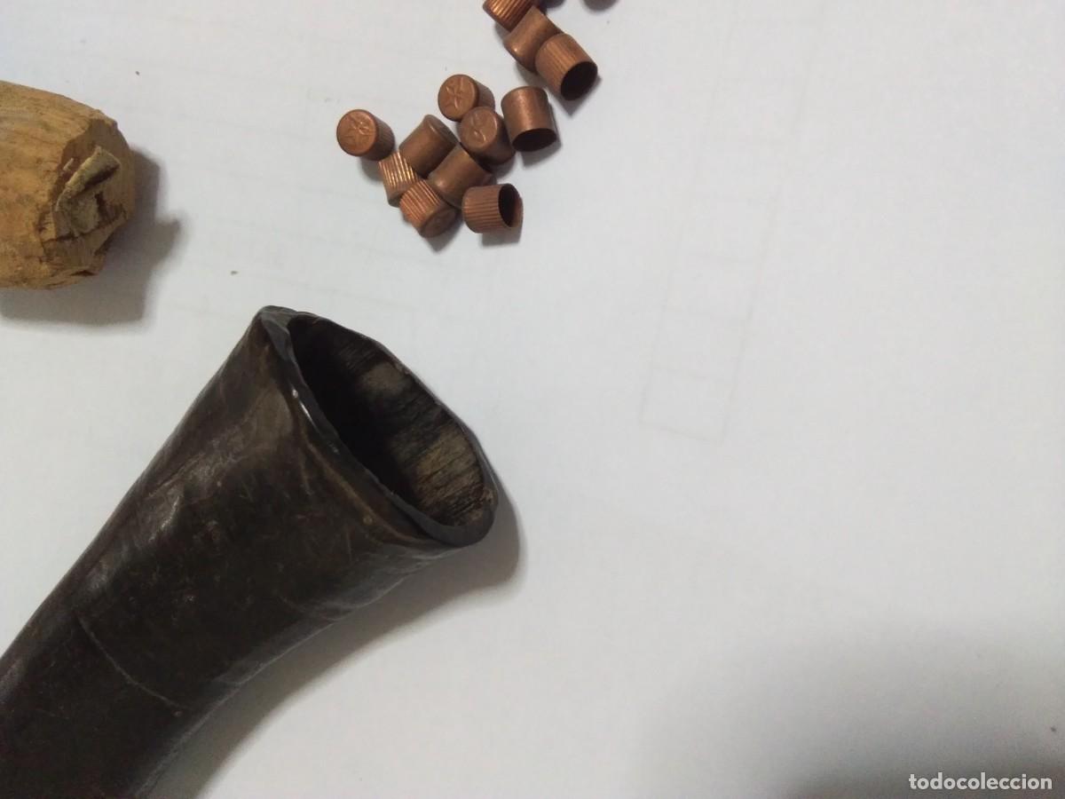 Militaria: Guarda pistones de cuerno - Foto 4