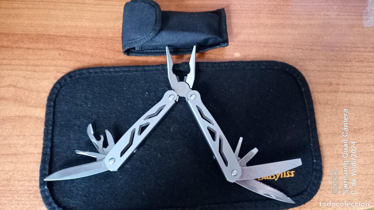 Militaria: ALICATES MULTIFUNCI&Oacute;N EN ACERO CON 9 FUNCIONES Y FUNDA CINTUR&Oacute;N. - Foto 2