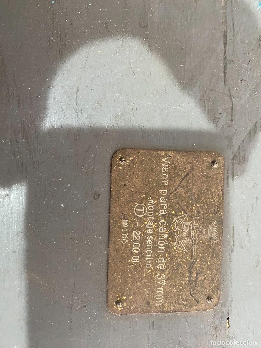 Militaria: VISOR PARA CA&Ntilde;ON DE 37 mm - Foto 1