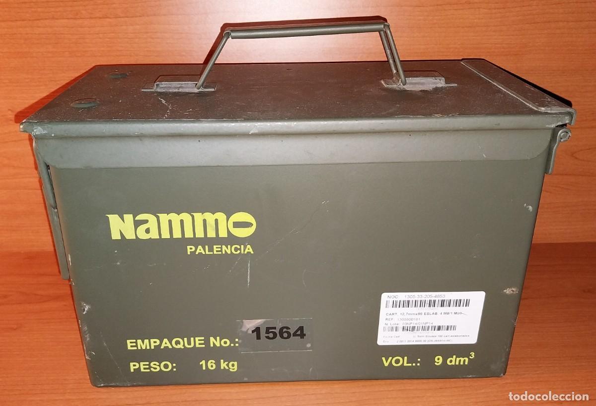 Militaria: Ej&eacute;rcito Espa&ntilde;ol. Caja de munici&oacute;n 12,70 - Foto 5